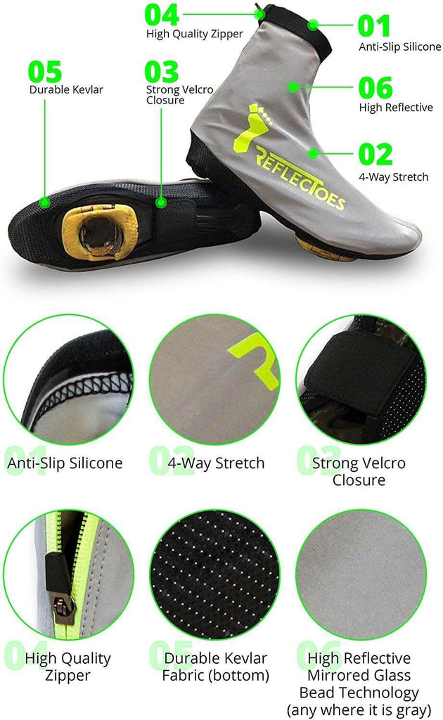 ReflecToes Reflective Shoe Covers for Men and Women - ReflecToes