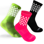 ReflecToes Reflective Running & Cycling Socks - High Visibility Crew Socks for Night Running, Trail & Winter Safety