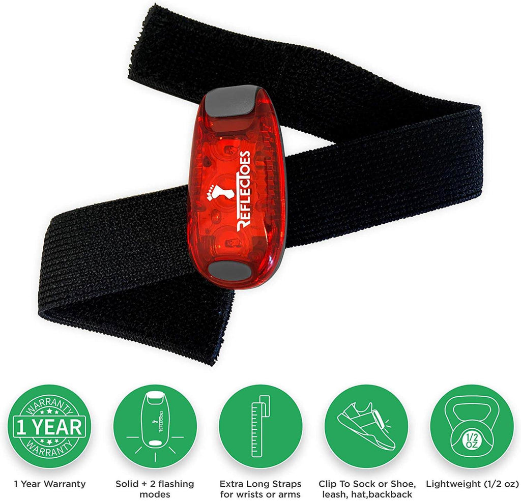 LED Clip Lights for Runners - Set of 2 | ReflecToes