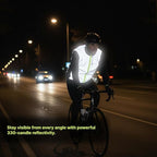 Reflective Deluxe Vest for Running & Cycling High Visibility Safety Vest with 4 Pockets