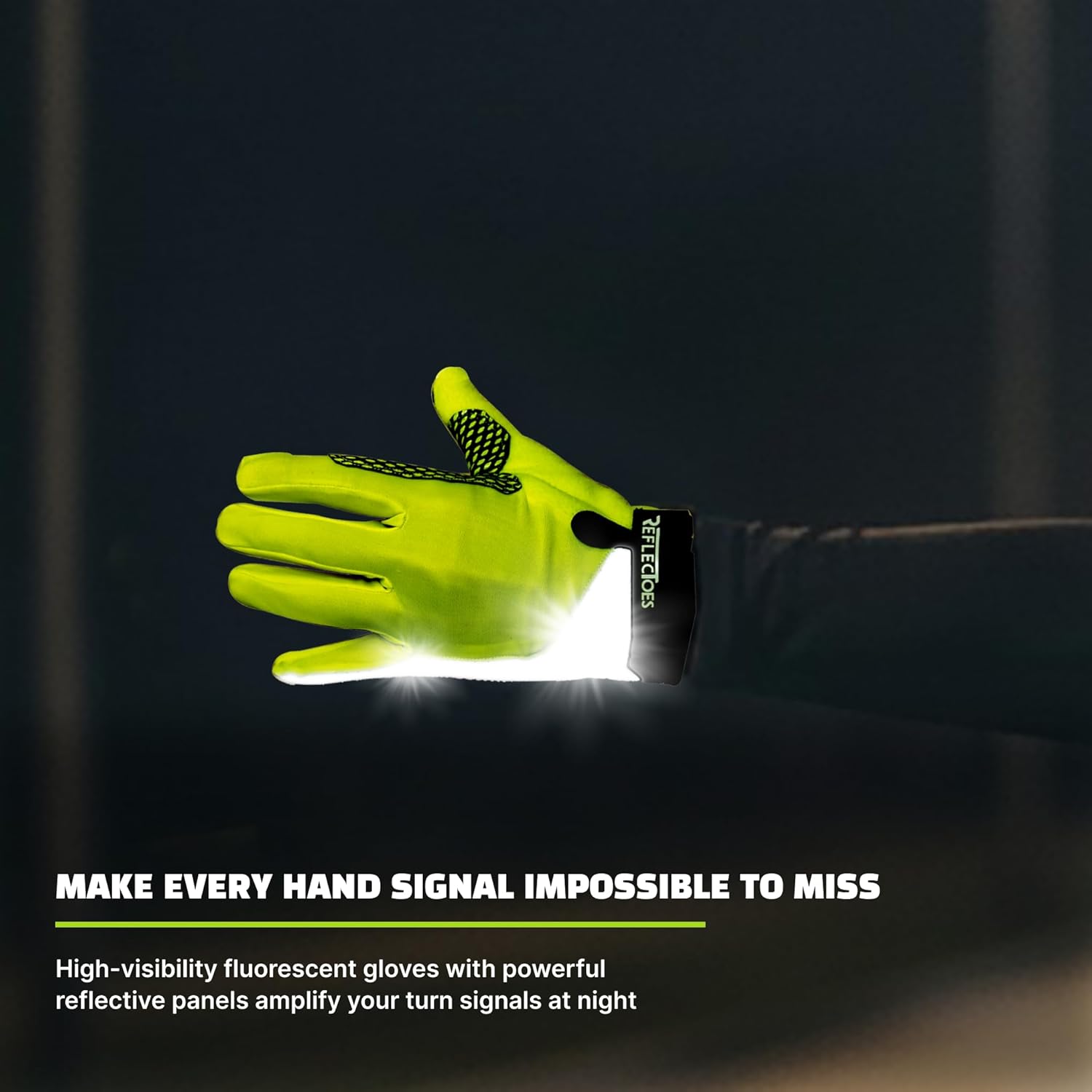 Reflective Summer Cycling Gloves - Reflectoes