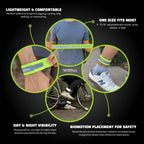 Reflective Bands for Running & Cycling Adjustable High Visibility Ankle & Wrist Straps