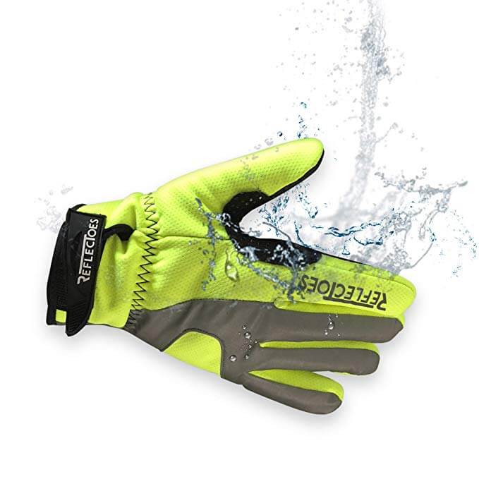 Reflectoes Fluorescent Reflective Winter Cycling Gloves ReflecToes