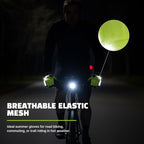 Reflective Summer Cycling Gloves - Reflectoes