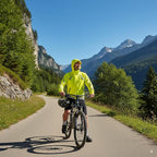 Reflective Rain Jacket - High Visibility Waterproof Cycling Jacket with Hood & Pockets