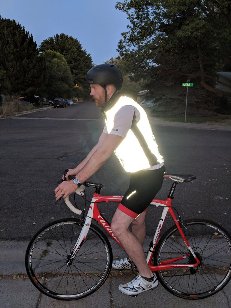 Reflective Windbreaker Vest for Running and Cycling