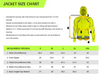 Reflective Rain Jacket – Fluorescent Waterproof Jacket with Hood & Pockets