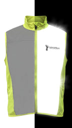 Reflective Packable Running Vest - High Visibility Windbreaker for Cycling