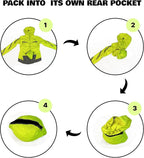 Reflective Rain Jacket – Fluorescent Waterproof Jacket with Hood & Pockets