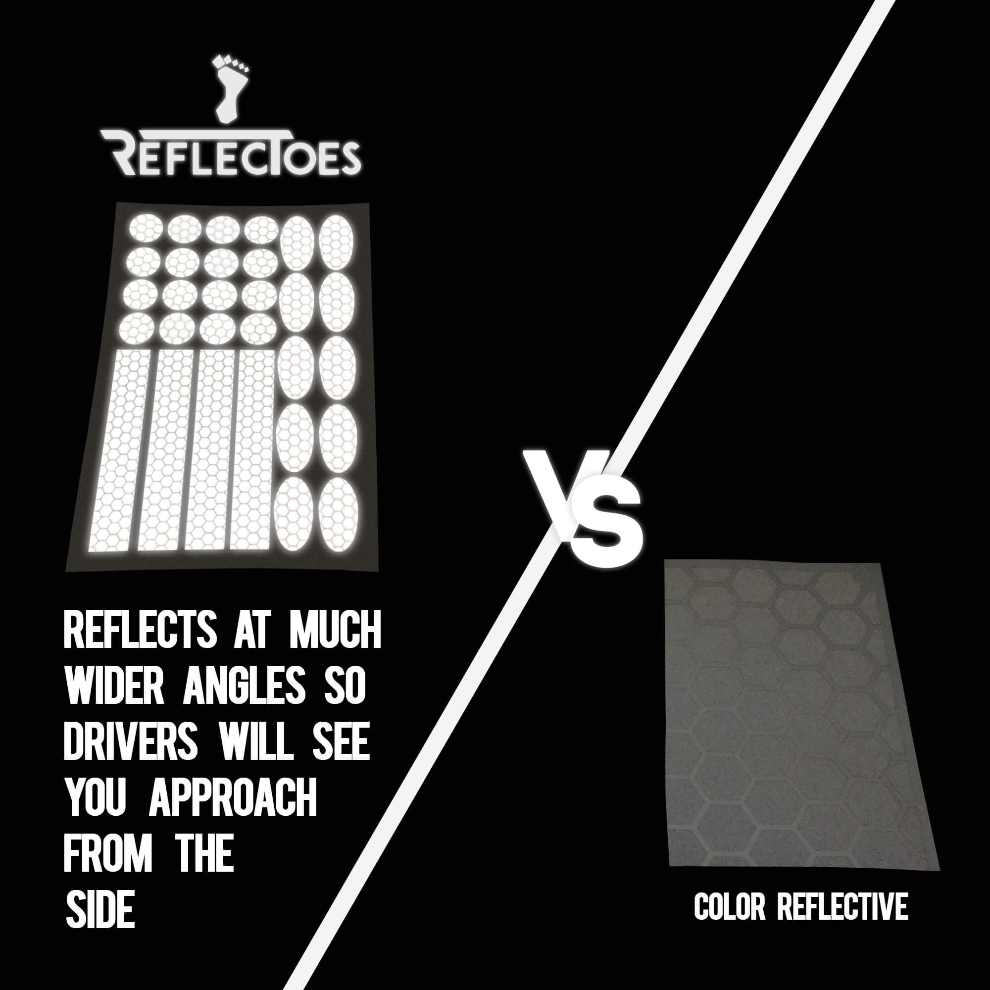 ReflecToes Reflective Stickers 5 Pack For Sports Enthusiasts (Engineer