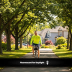 Reflective Cycling Jersey | High Visibility Fluorescent Half-Zip with Retroreflective Panels and 3 Rear Pockets