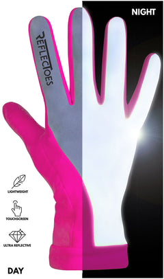 Pink Reflective Gloves