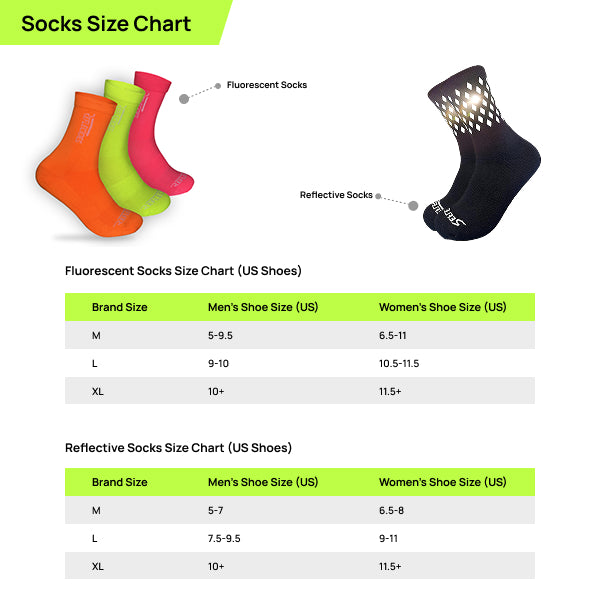 Reflectoes Reflective Socks For Cycling and Running