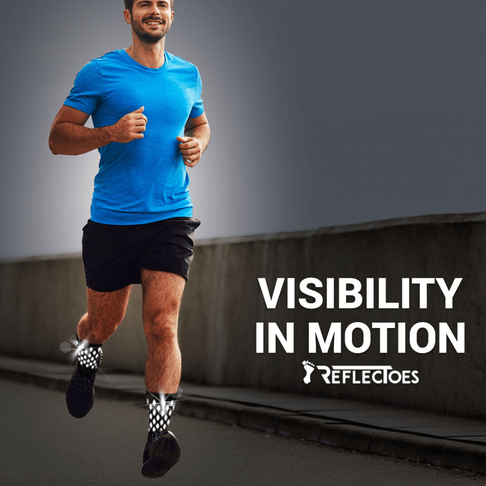 Reflec Sock Reflective Socks for Running & Cycling | High Visibility – ReflecToes